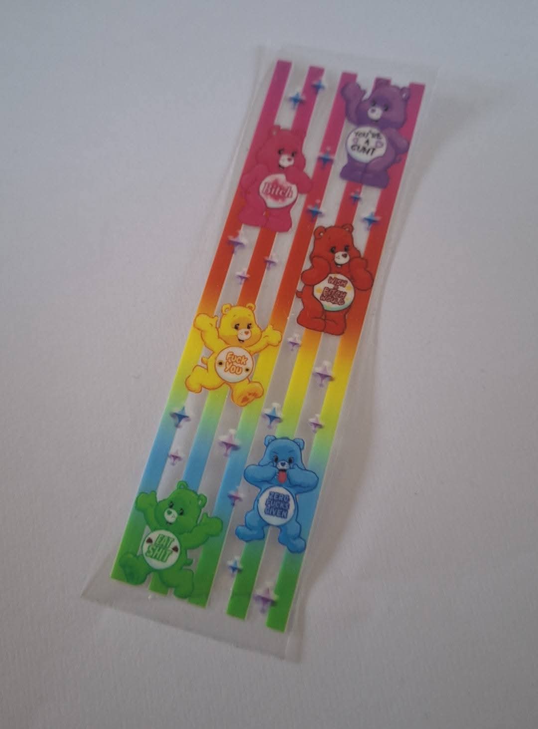 Swear Bears Colourful Pen/bookmark wrap
