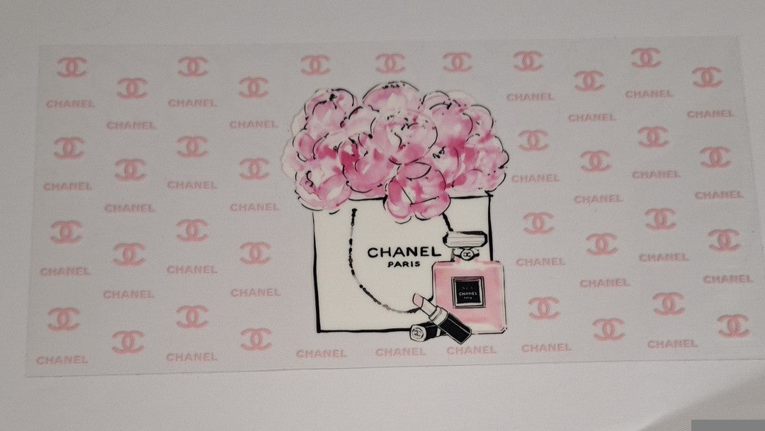 C paris pink 16oz libbey cup wrap