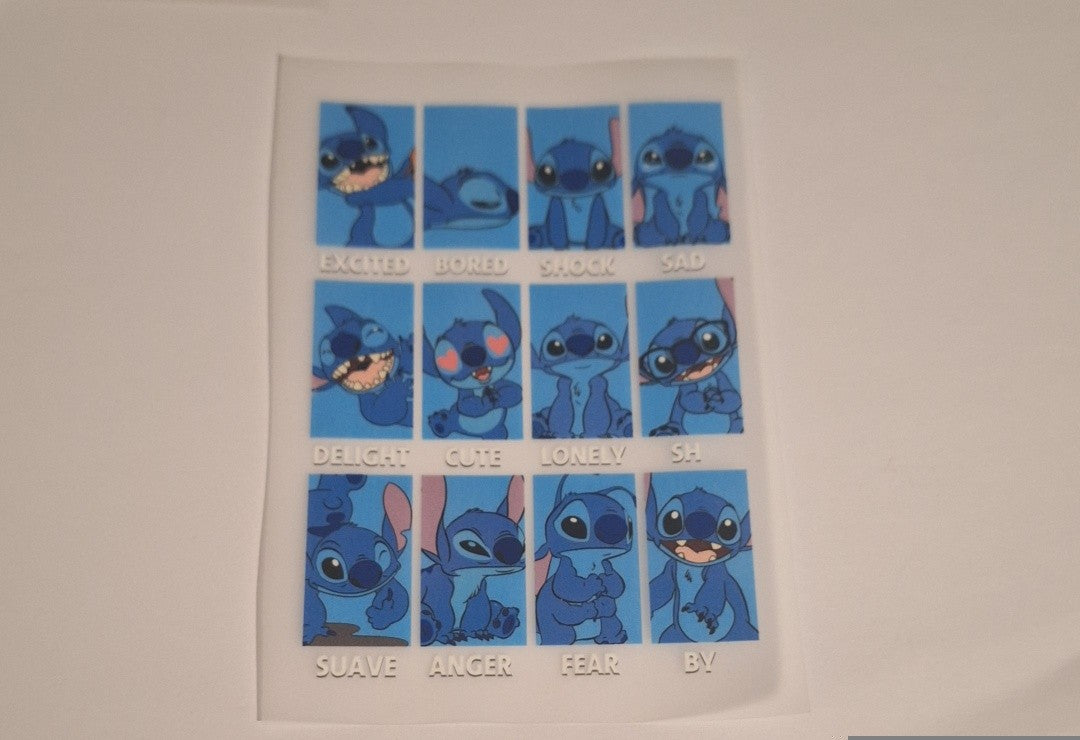 Stitch emotions Pocket size heat transfers