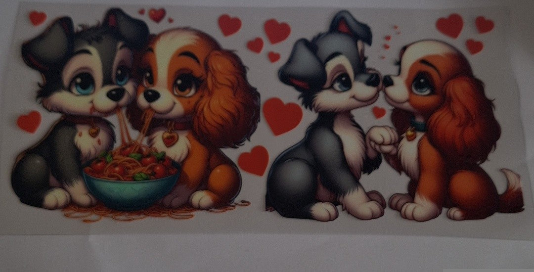 Lady & the tramp 16oz libbey cup wrap