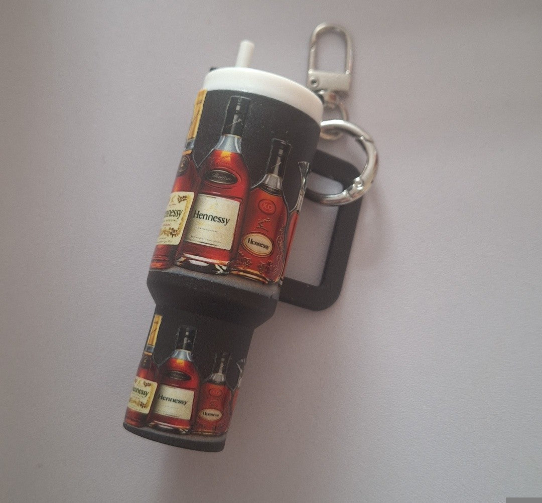 Whiskey bottles Premade tumbler keychains