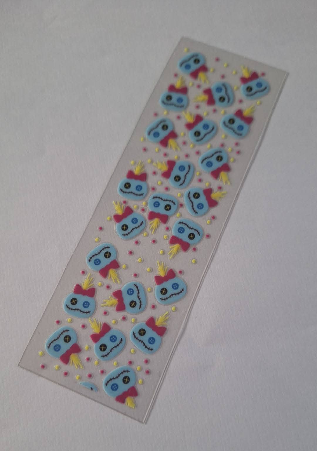 Button Eye Face Pen/bookmark wrap