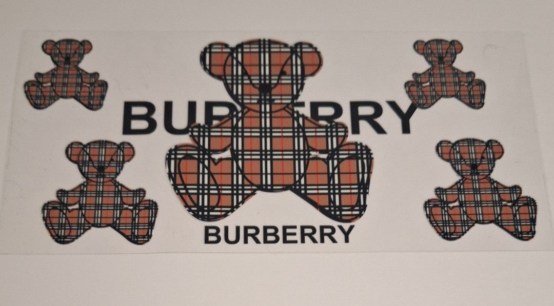 Burb bear 16oz libbey cup wrap