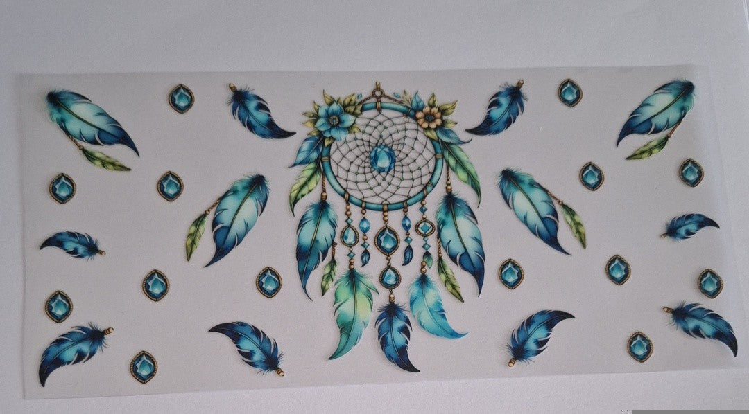 Blue dreamcatchers 16oz libbey cup wrap