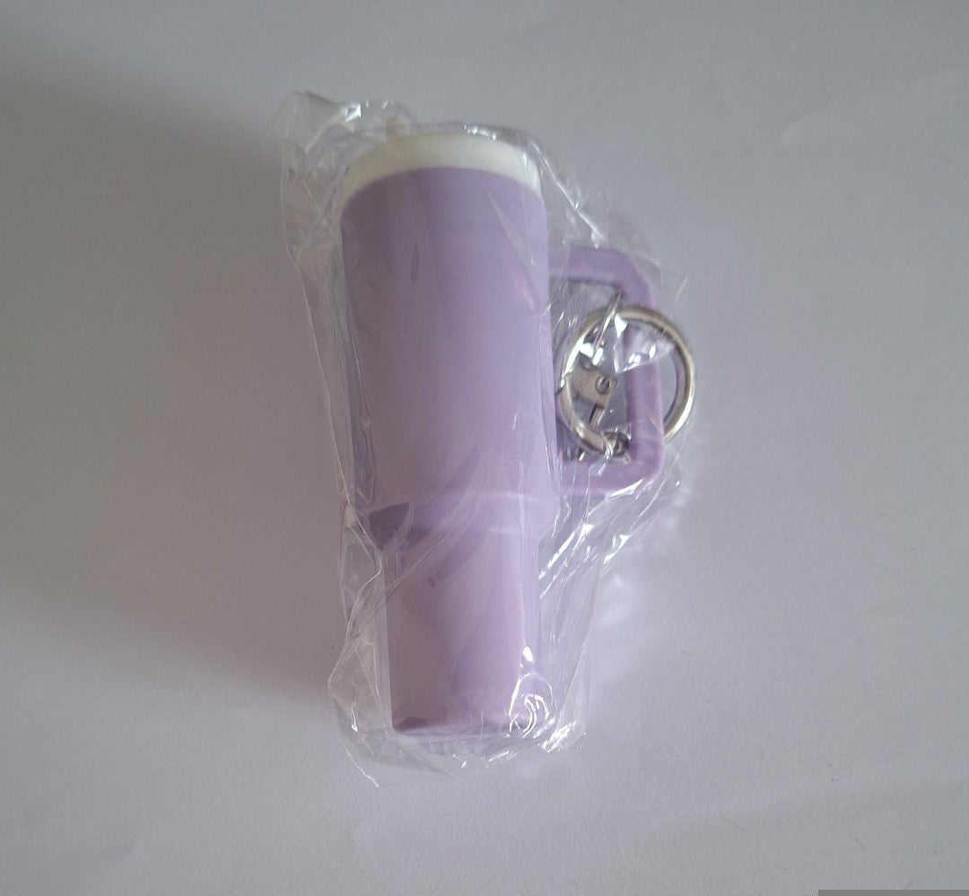 Lilac mini stanley cup keychain