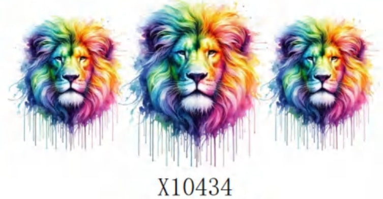 Colourful lion 16oz Libbey Cup Wrap