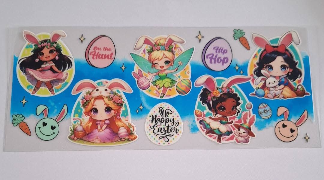 Princess easter 16oz libbey cup wrap