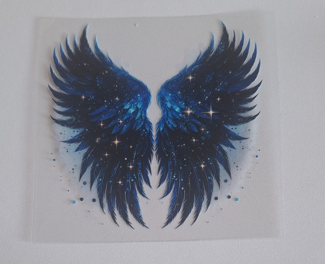 Dark blue angel wings Uvdtf decals