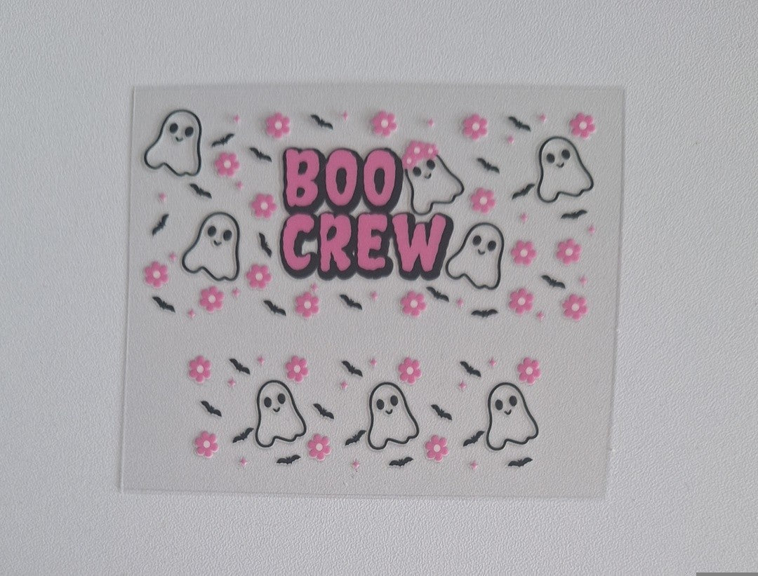 Boo crew Mini stanley cup keychain wrap