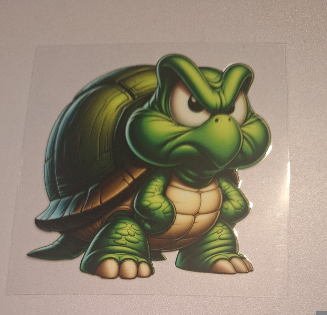 Angry tortoise Uvdtf decals