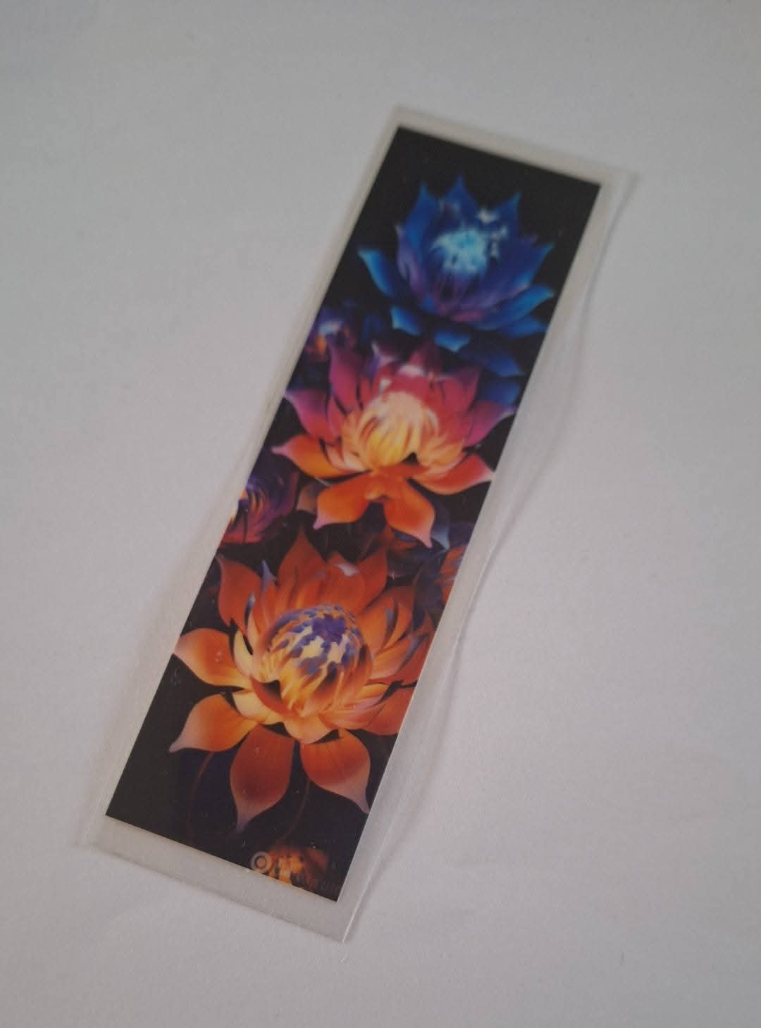 Flowers Dark Pen/bookmark wrap