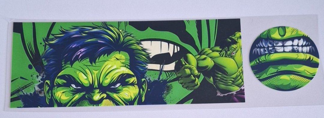 Hulk style 2 1oz Mug wrap & bottom