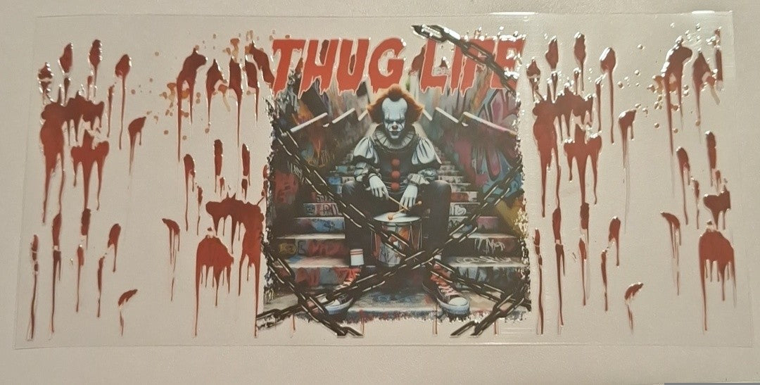 Thug life pennywise 16oz Libbey Cup Wrap
