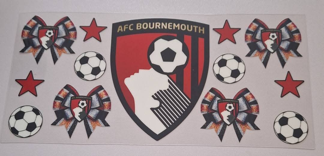 Afc Bournemouth 16oz libbey cup wrap