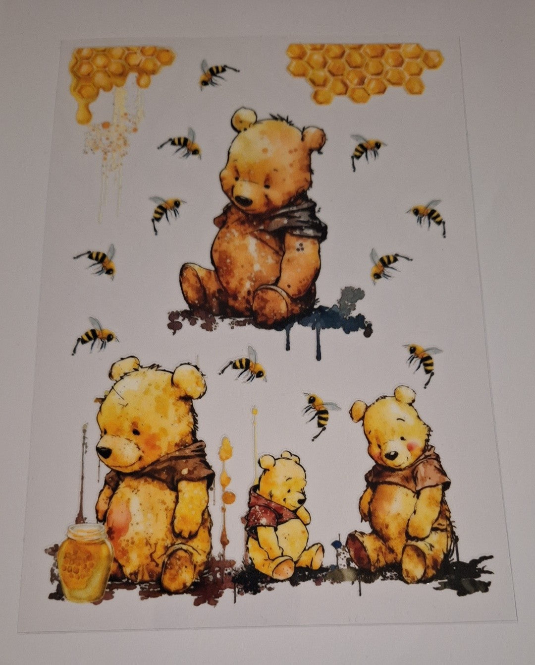 Pooh bear A5 bookcovers