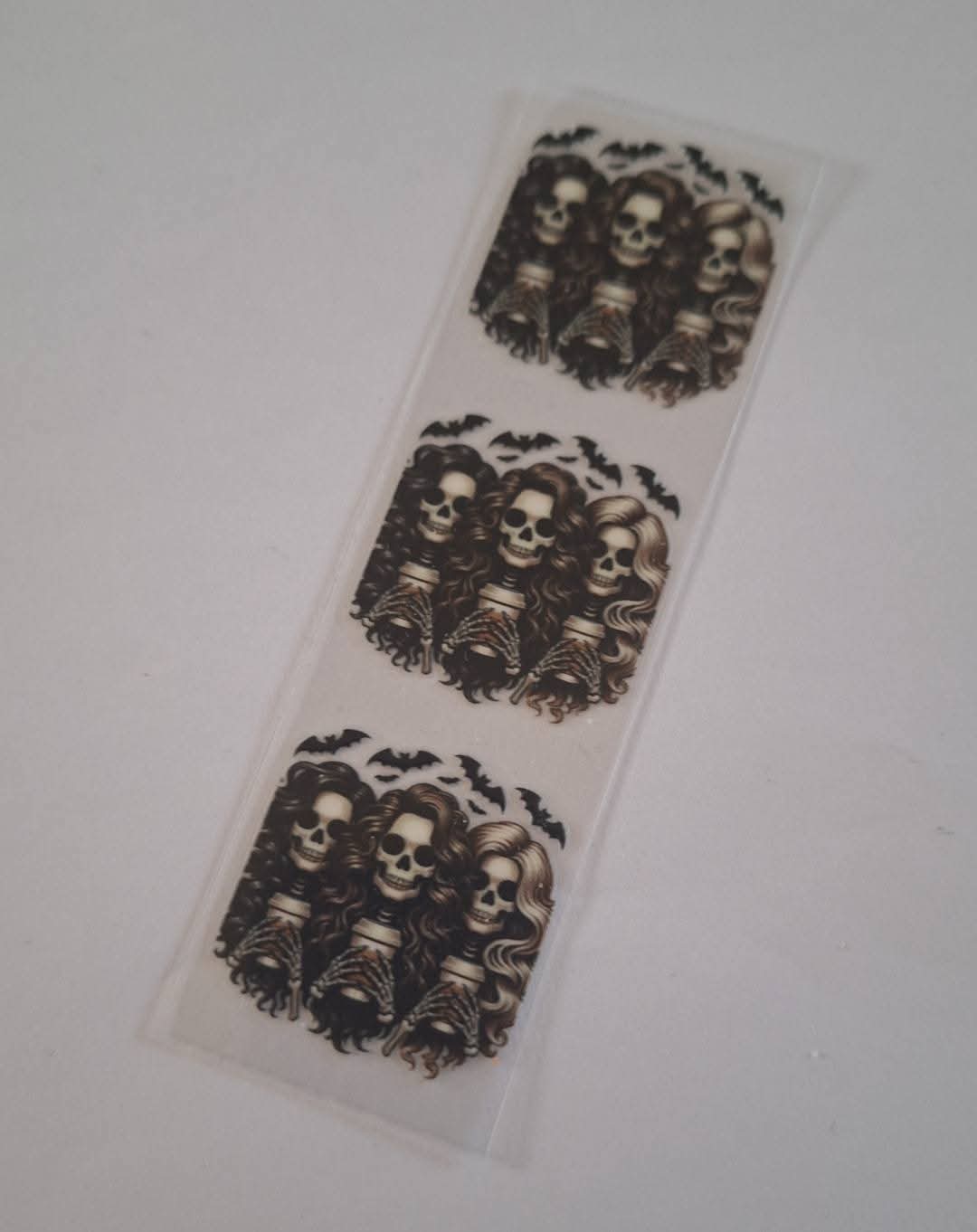 Black Coffee Lady Skeletons Pen/bookmark wrap