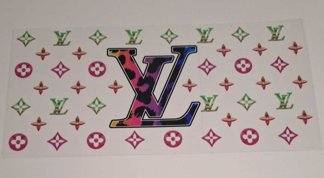 L leopard print 16oz libbey cup wrap