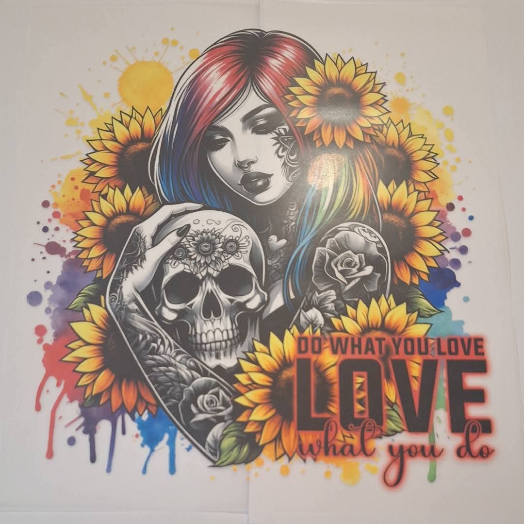 Do what you love dtf large Heat transfer