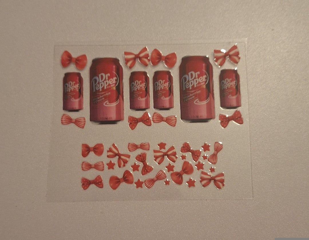 Dr pepper Mini stanley cup keychain wrap