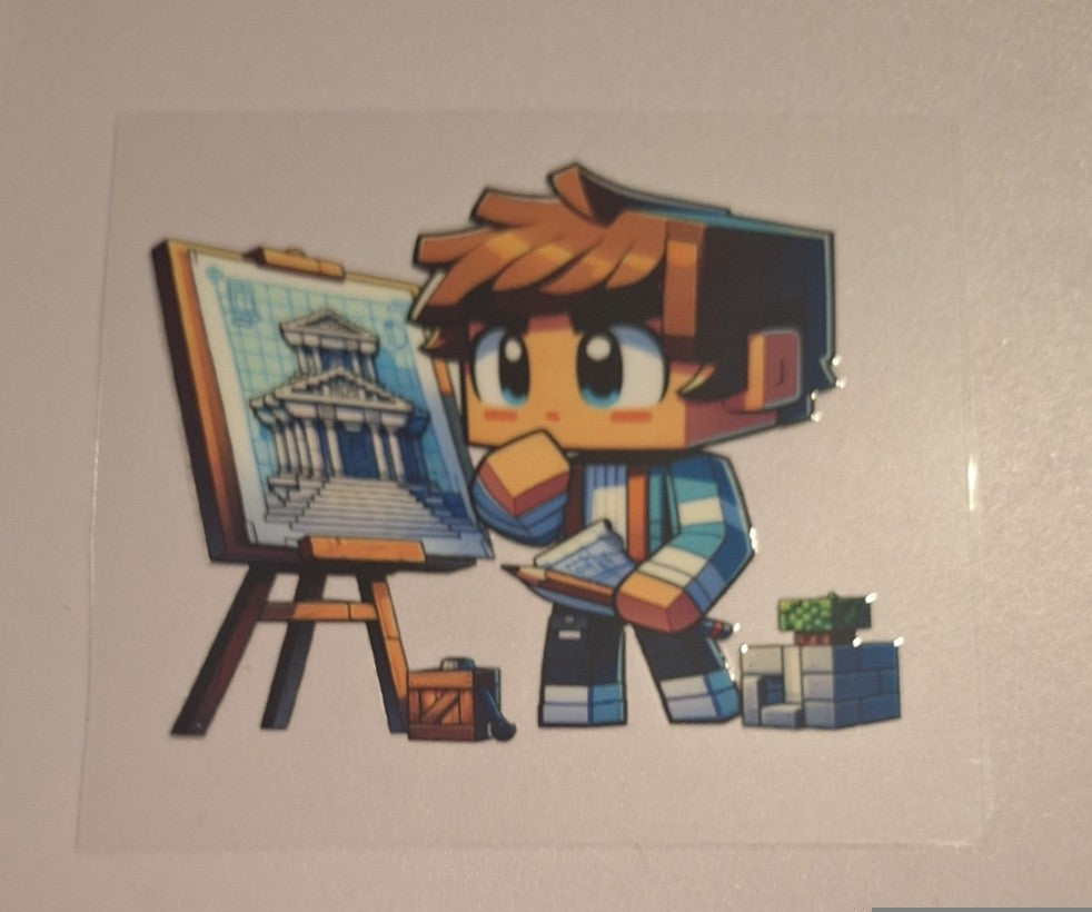 Minecraft boy Uvdtf decals