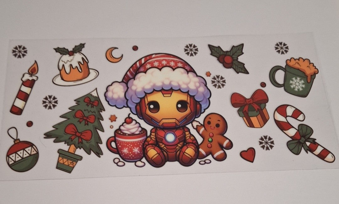 Merry christmas iron maiden 16oz libbey cup wrap