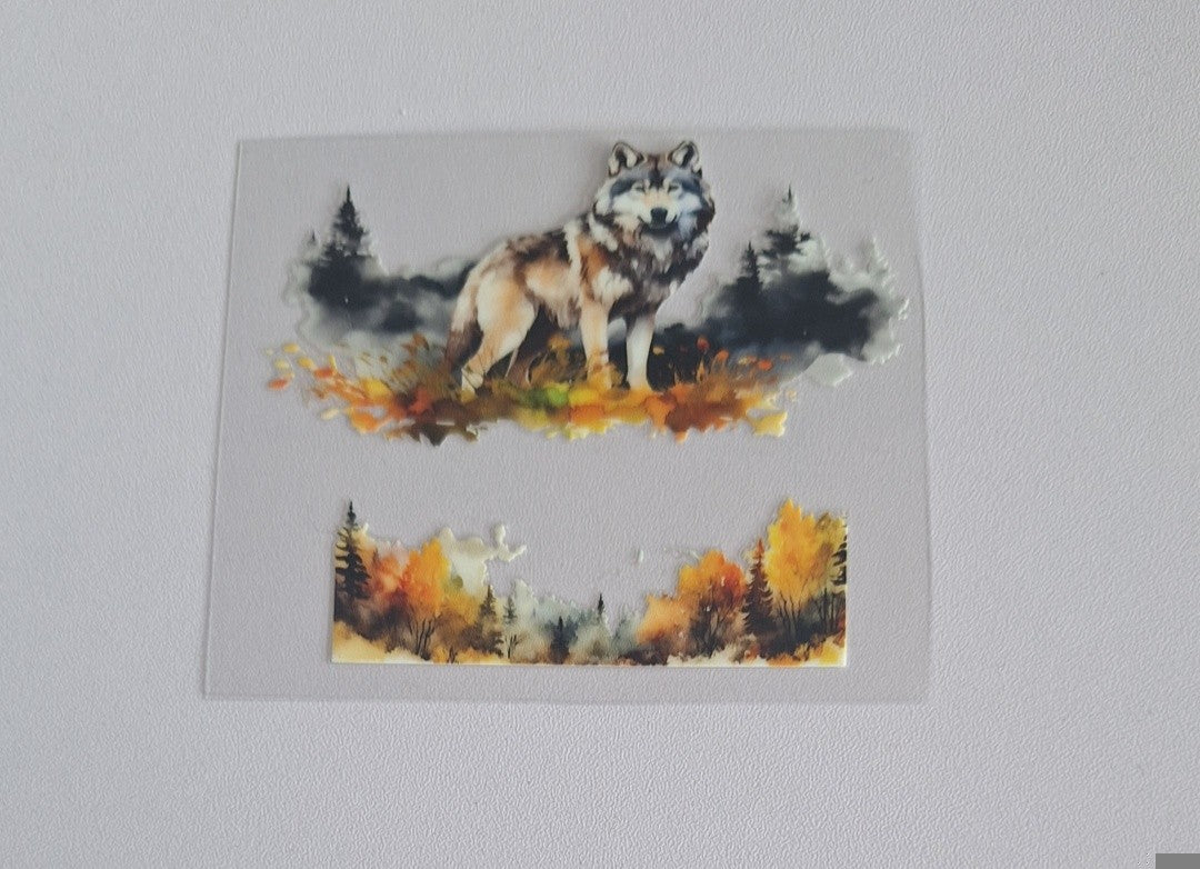 Wolf Mini stanley cup keychain wrap