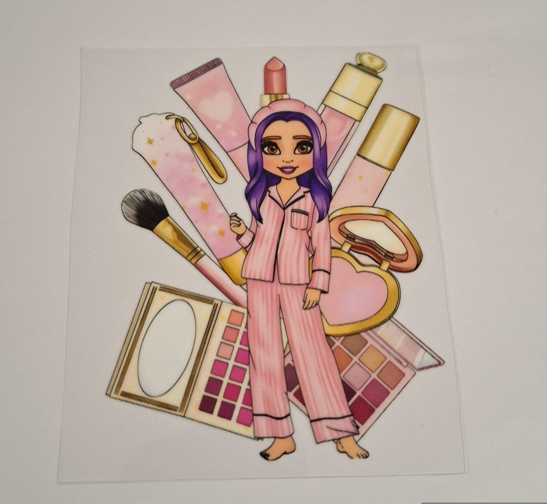 Girl 4 Uvdtf pocket Size Decals