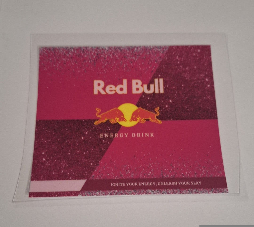 R bull pink Uvdtf pocket Size Decals