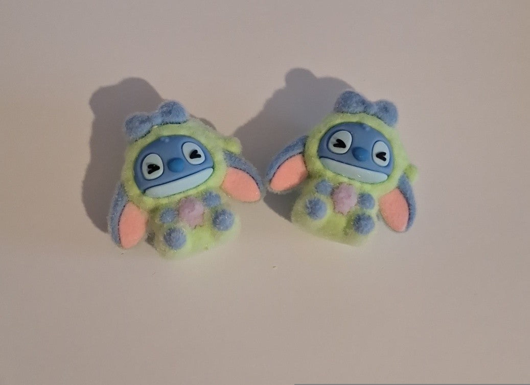 Mint green stitch felt feel beads