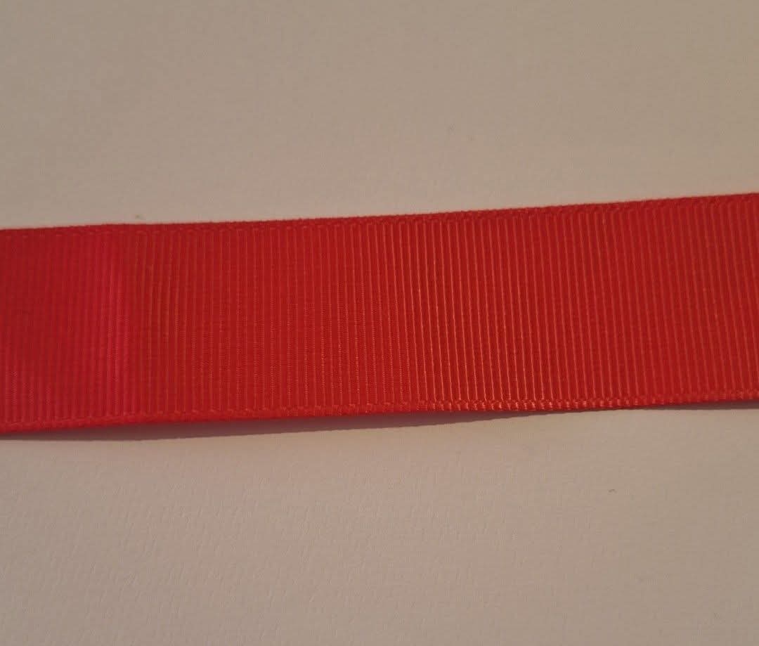 Red Grosgrain Ribbon 25mm