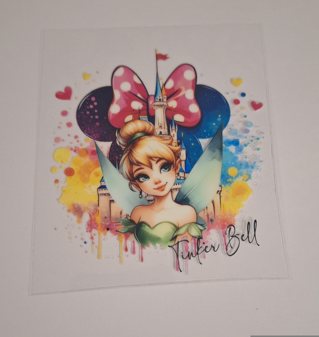 Tink bell Uvdtf pocket Size Decals