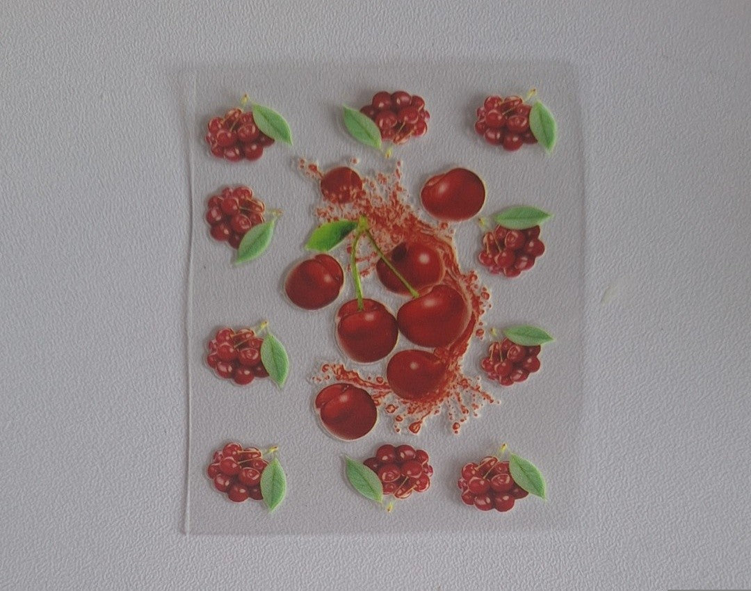 Cherries Mini spray bottle decal