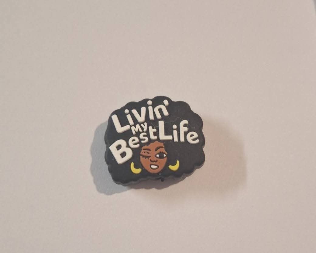 Livin My Best Life Focal Bead
