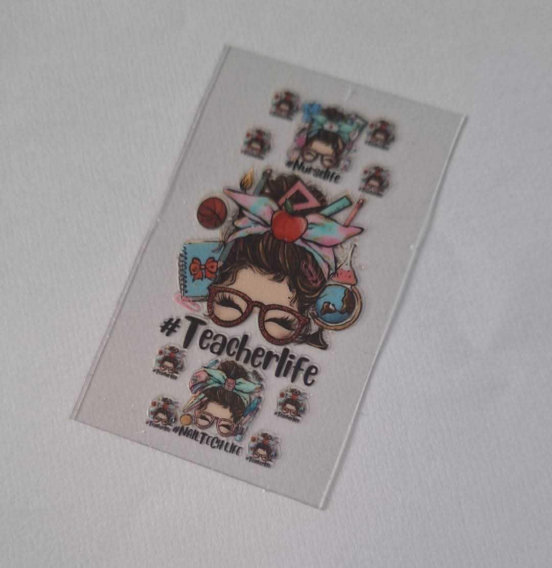 Teacherlife Motel Keychain Decal