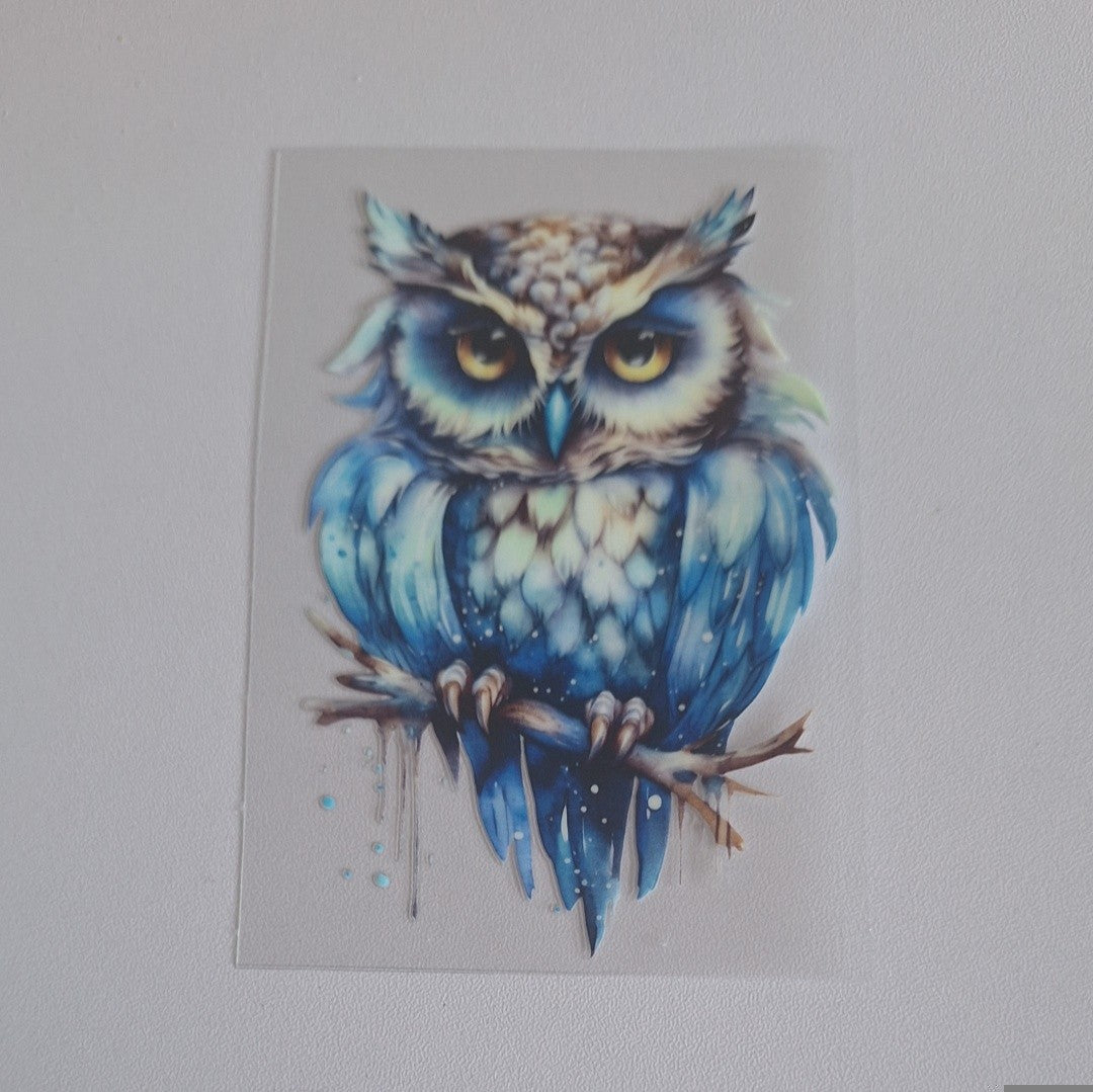 Owl Uvdtf decals
