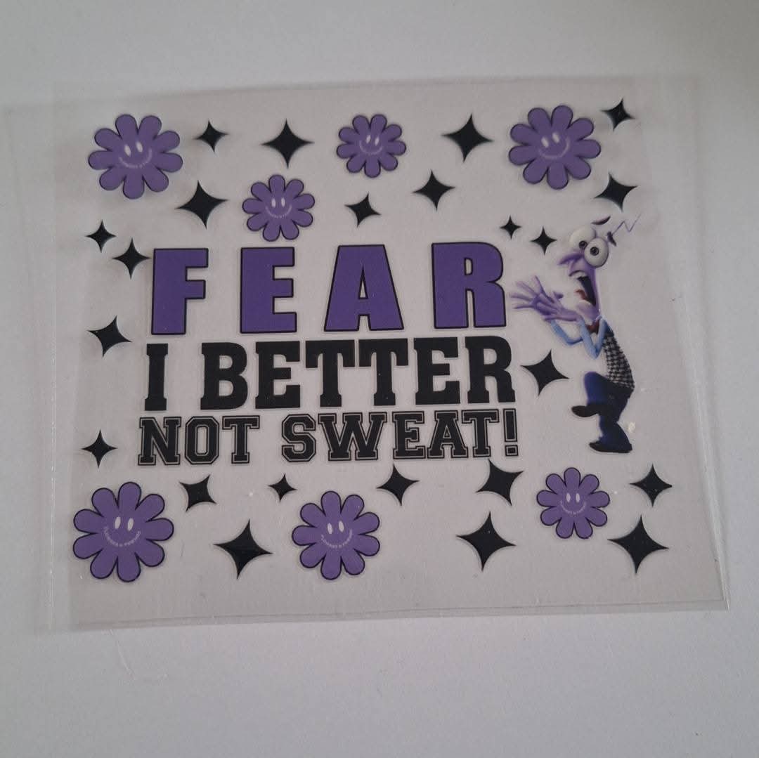 Fear uvdtf decal