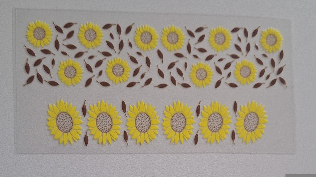 Sunflowers 3oz shot cup wrap