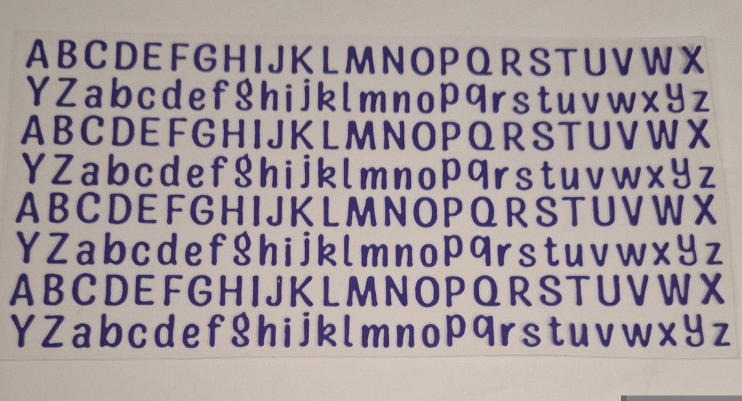 Purple letters 16oz libbey cup wrap