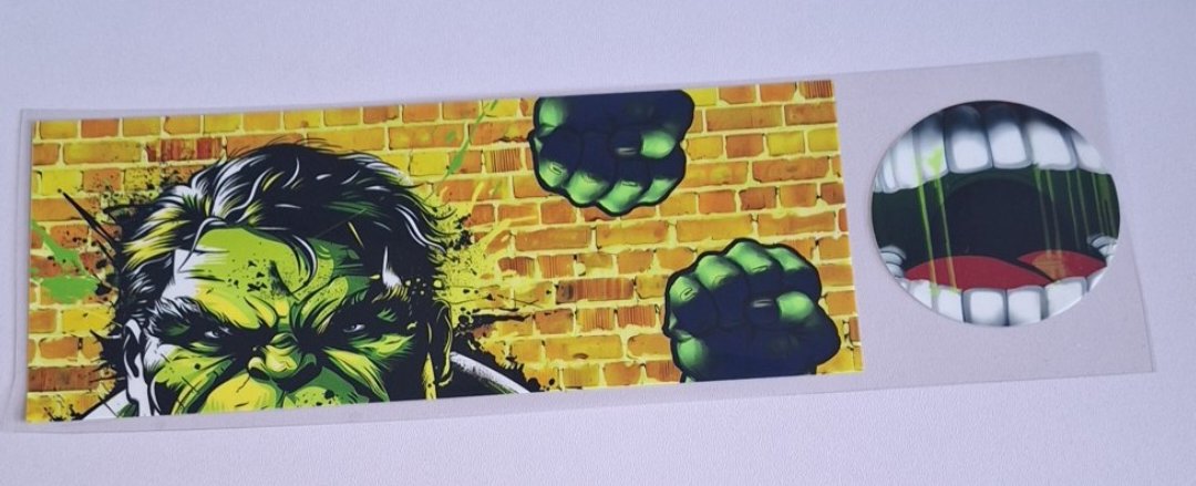Hulk 11oz Mug wrap & bottom