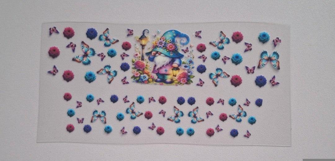 Gonk colourful (purples/blues) 3oz shot cup wrap