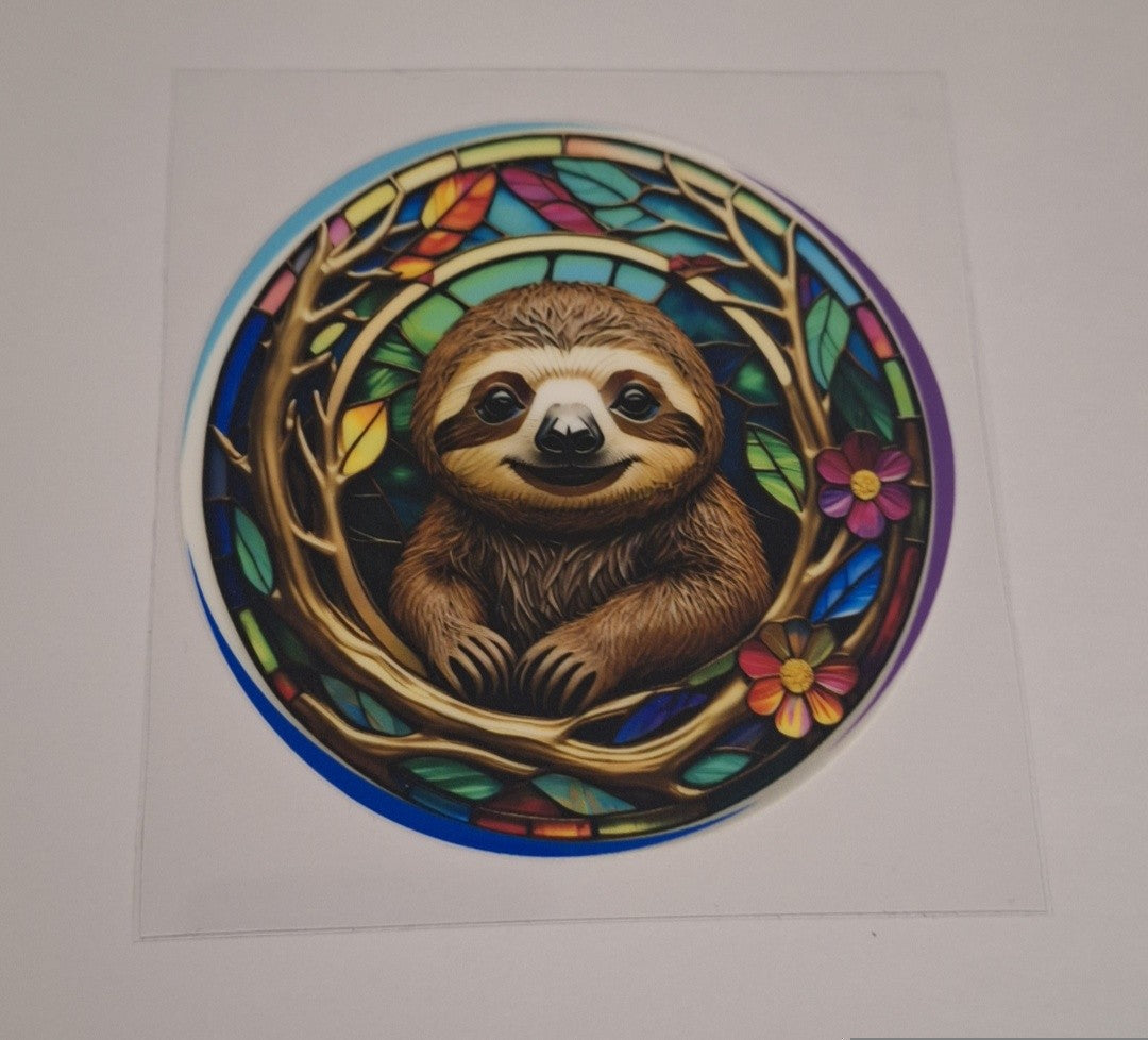 Sloth Uvdtf pocket Size Decals