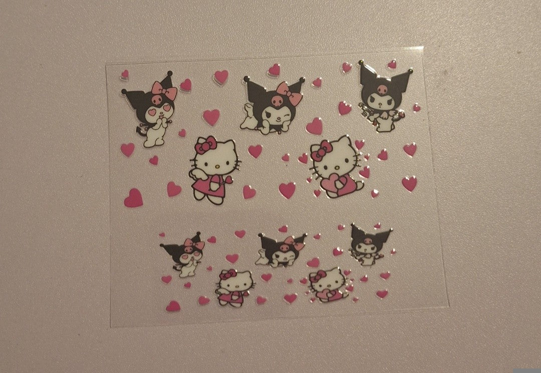 Kuromi & hk Mini stanley cup keychain wrap
