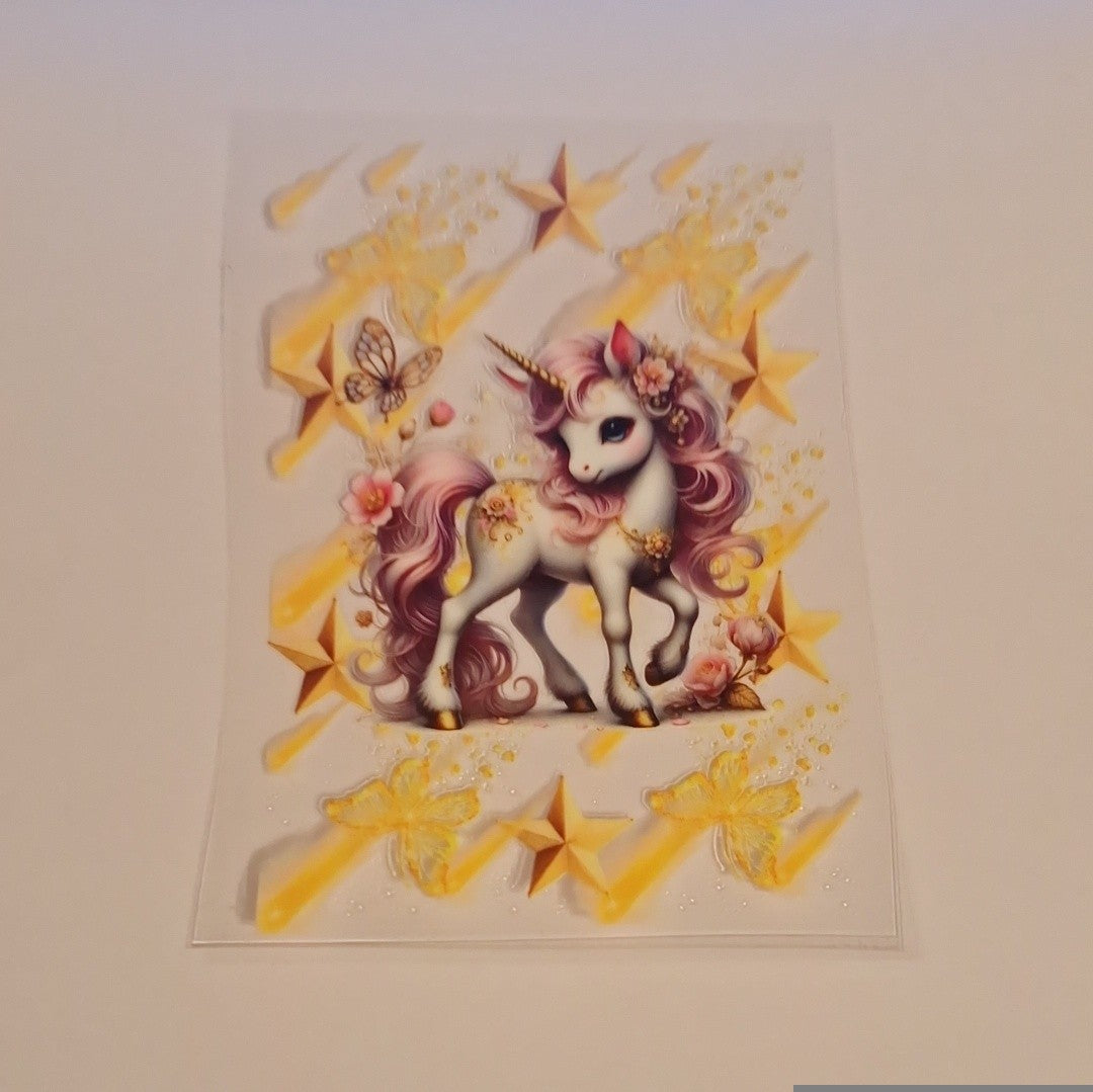 Unicorn & stars A6 book covers