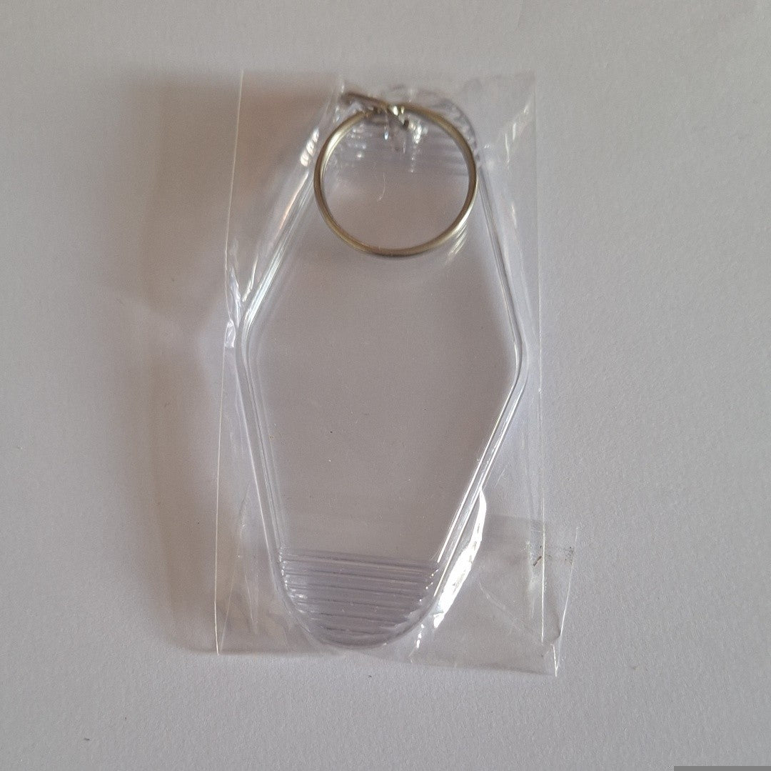 Clear Acrylic motel Keychain