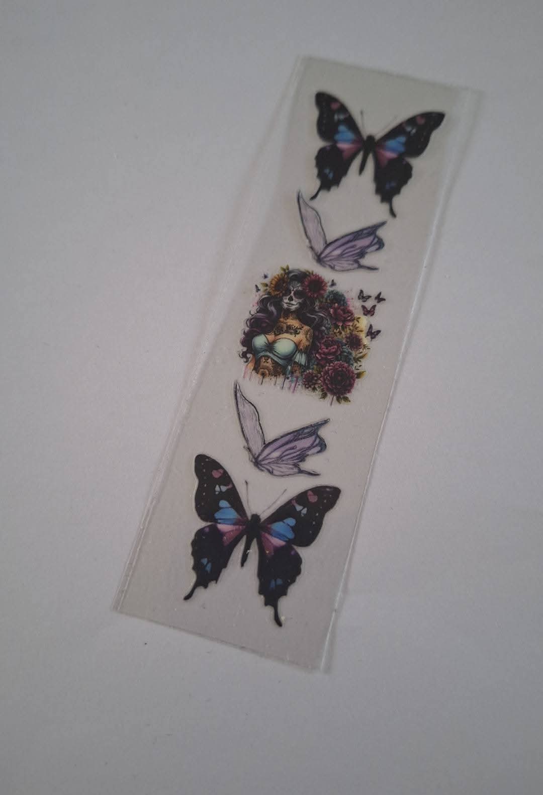 Skull Butterflies Pen/bookmark wrap