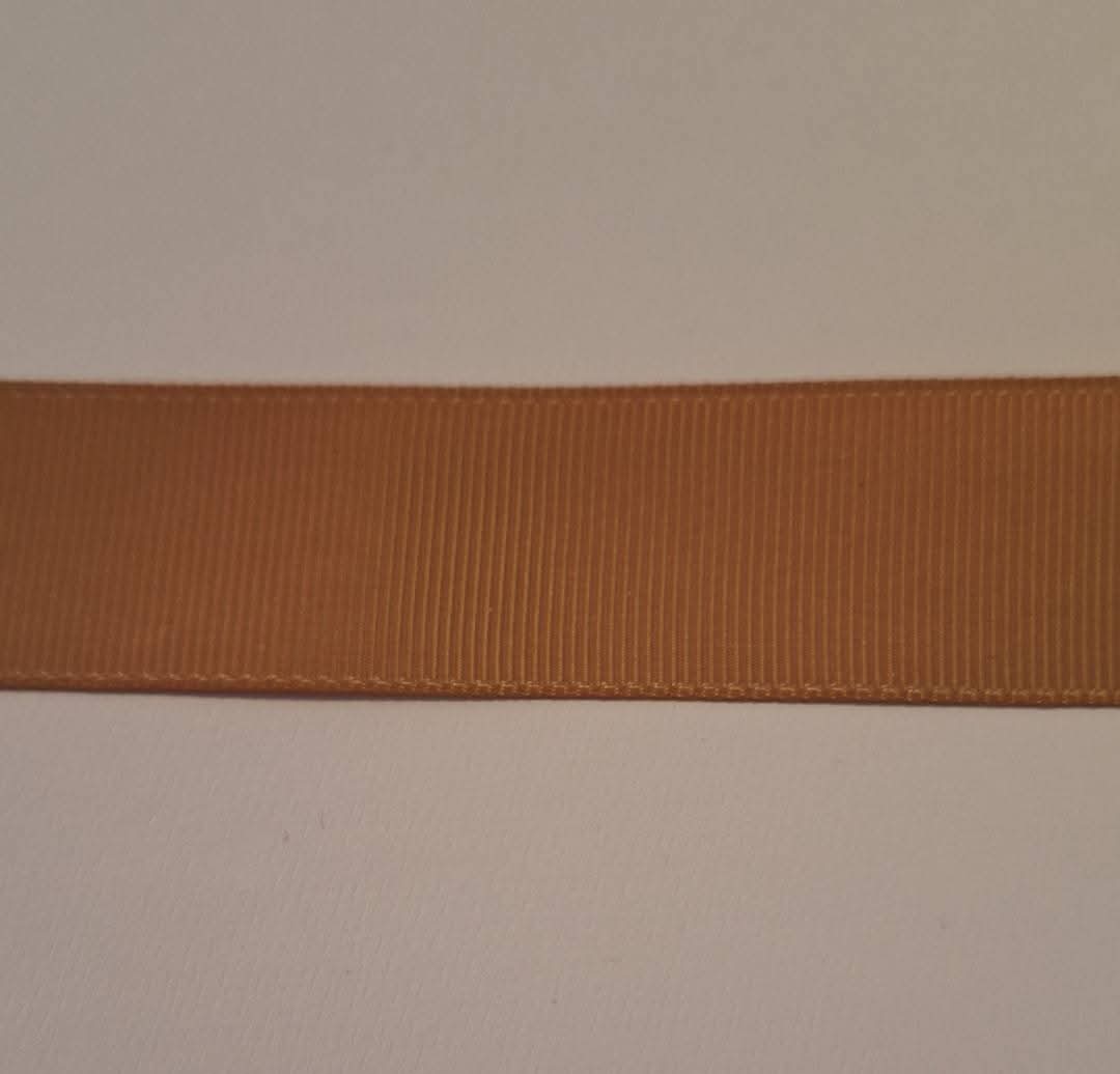 Olive Gold Grosgrain Ribbon 25mm
