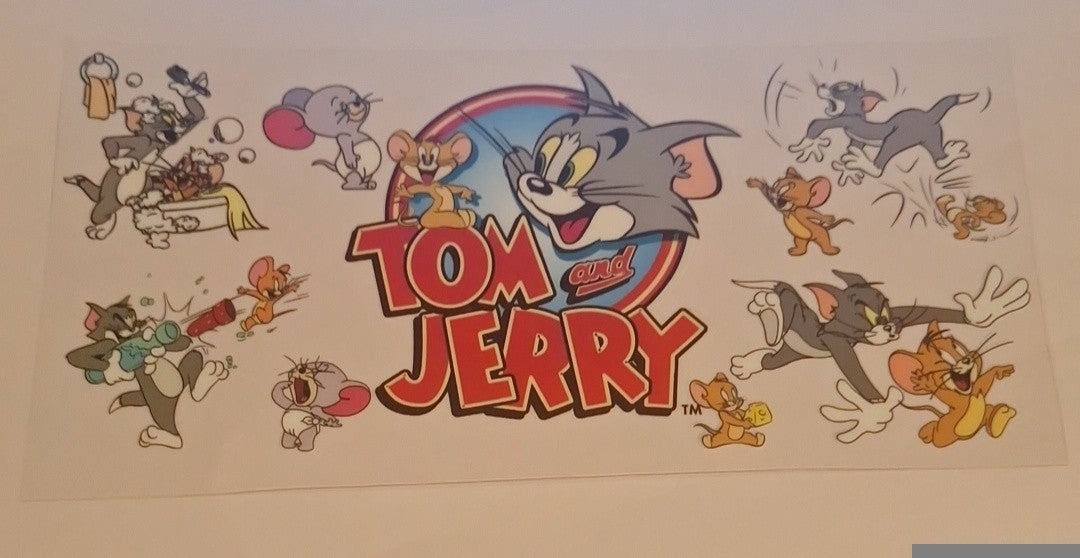 Tom and jerry 16oz libbey cup wrap