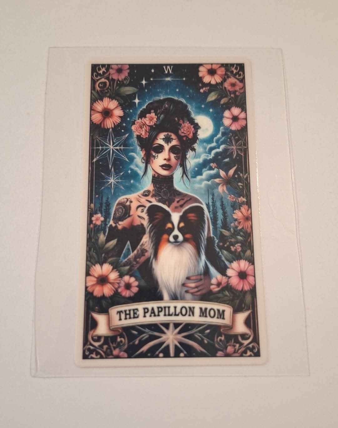 The papilon mom uvdtf decal