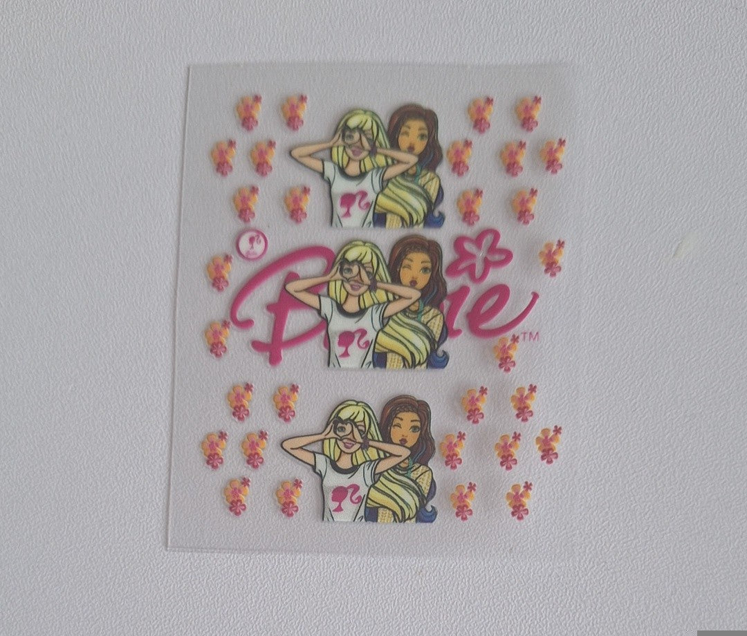 Barbie Mini spray bottle decal