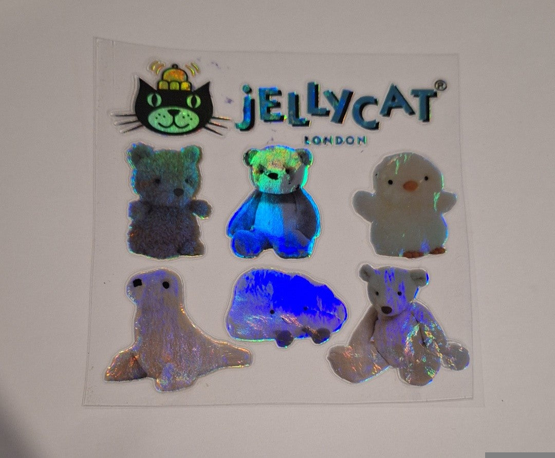 Jellycat holographic shimmer uvdtf decals